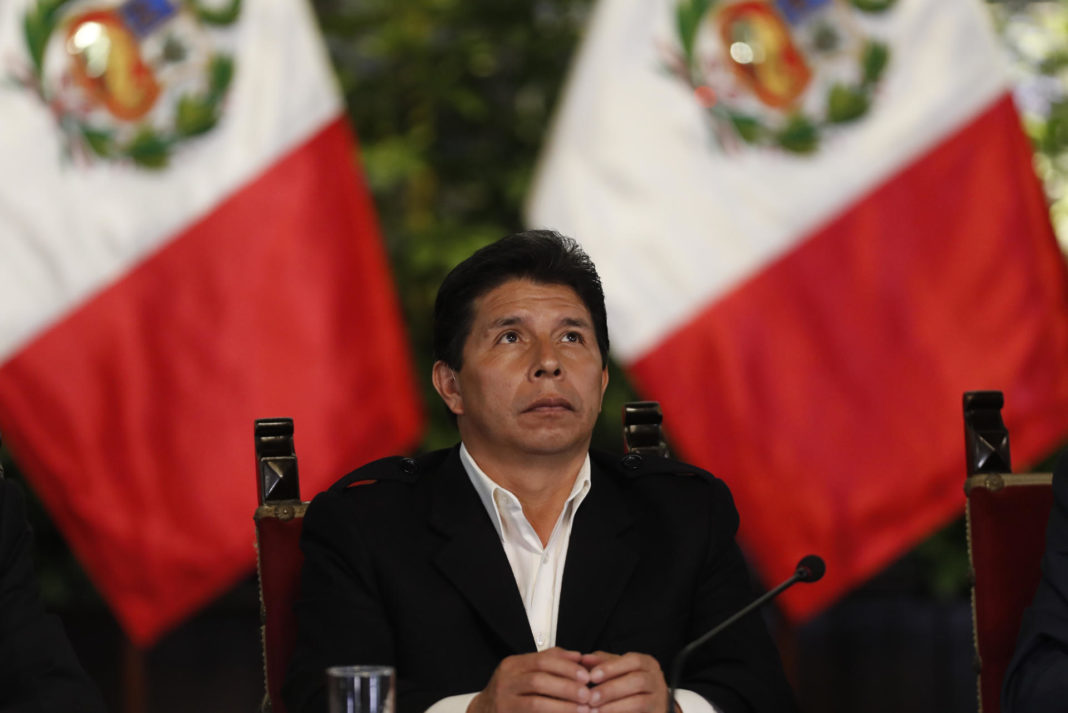 Fotografía de archivo fechada el 11 de octubre de 2022 que muestra al expresidente de Perú, Pedro Castillo. EFE/ Paolo Aguilar
